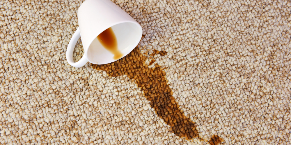 coffee stains on carpet
